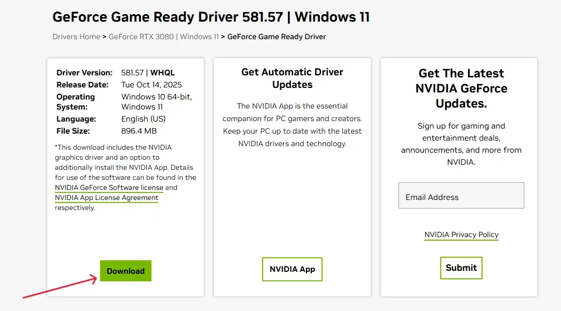 تعريف درايفر Nvidia 